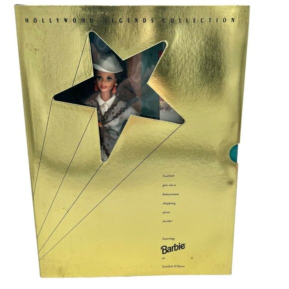 Barbie Gone With The Wind 1994 Black & White Bengaline Dress 13254 Mattel - Picture 3 of 10